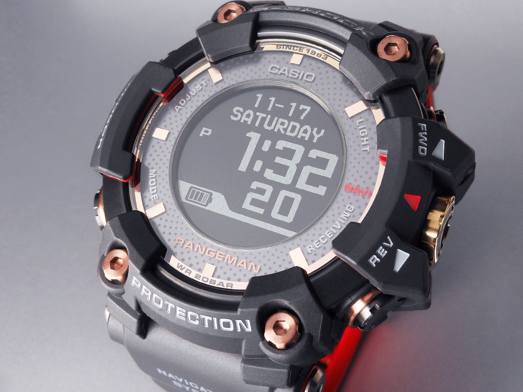 カシオ G-SHOCK レンジマン マグマオーシャン 35周年限定モデル GPR-B1000TF-1JR ソーラー 樹脂 ステンレススティール メンズ CASIO  【時計】