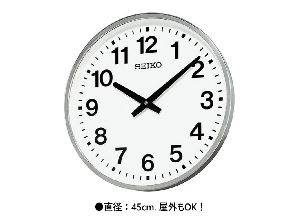 商品の説明SEIKOクオーツ屋外屋内兼用掛時計/5387/セイコー/壁掛け時計/ビッグ