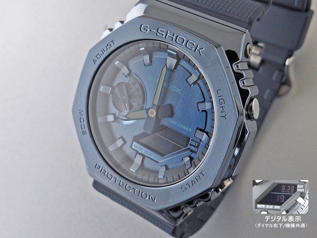CASIO G-SHOCK GM-2100 ネイビー - 腕時計(デジタル)